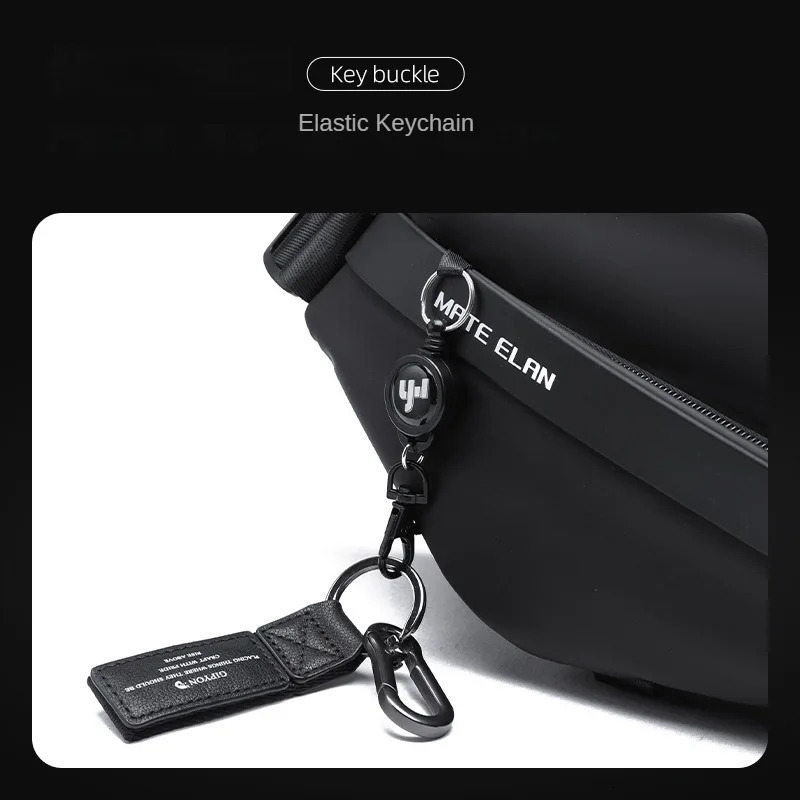 DHlanhai DHlanhai MOYYI Premium Crossbody with Magnetic Buckle Fashion Waterproof Sling Black Shoulder Bag for Men Travel Sport 241204