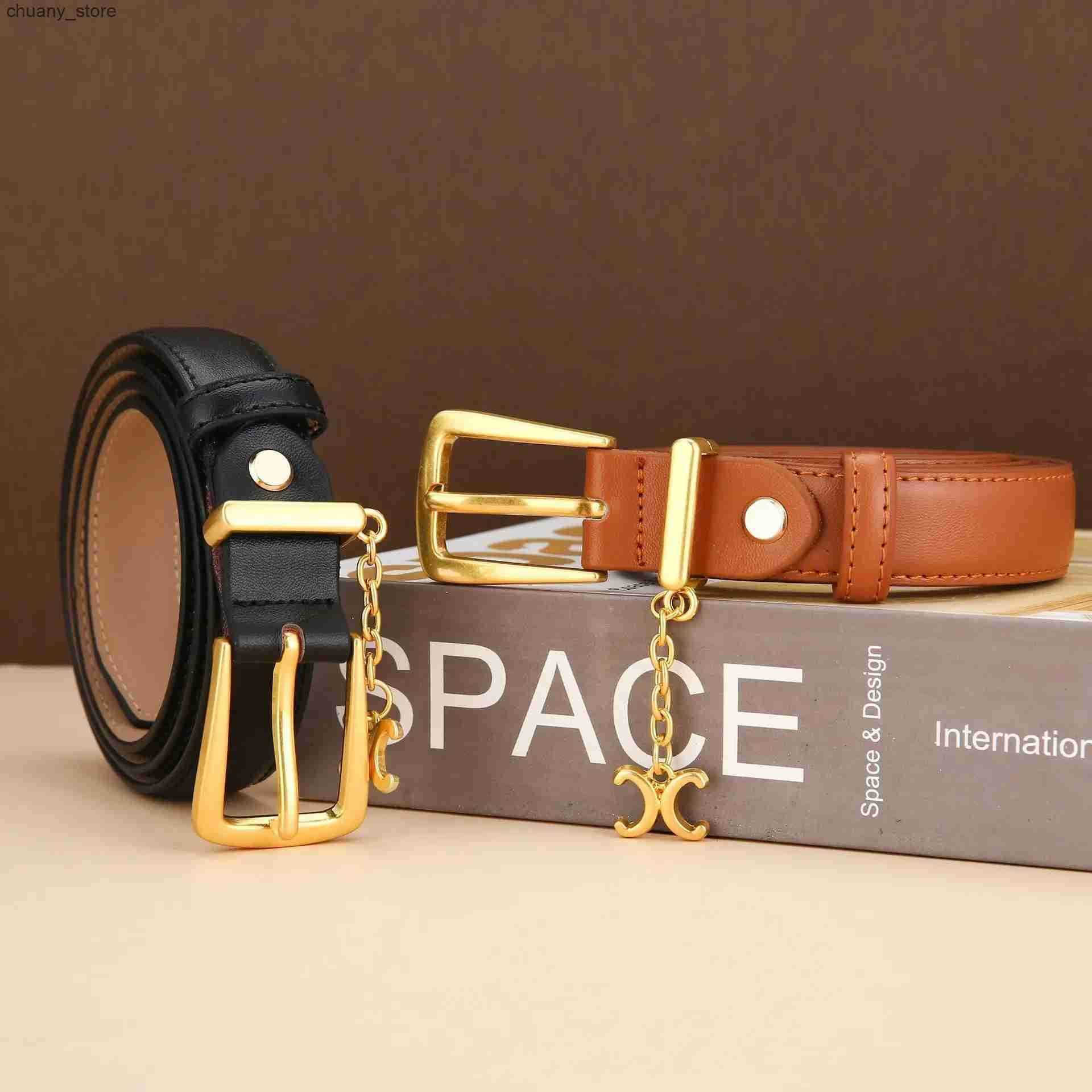Belts Genuine Leather Womens Belt Trendy Item Versatile and Minimalist Belt Mesh Red Matching Dress Casual Pants Belt L240910