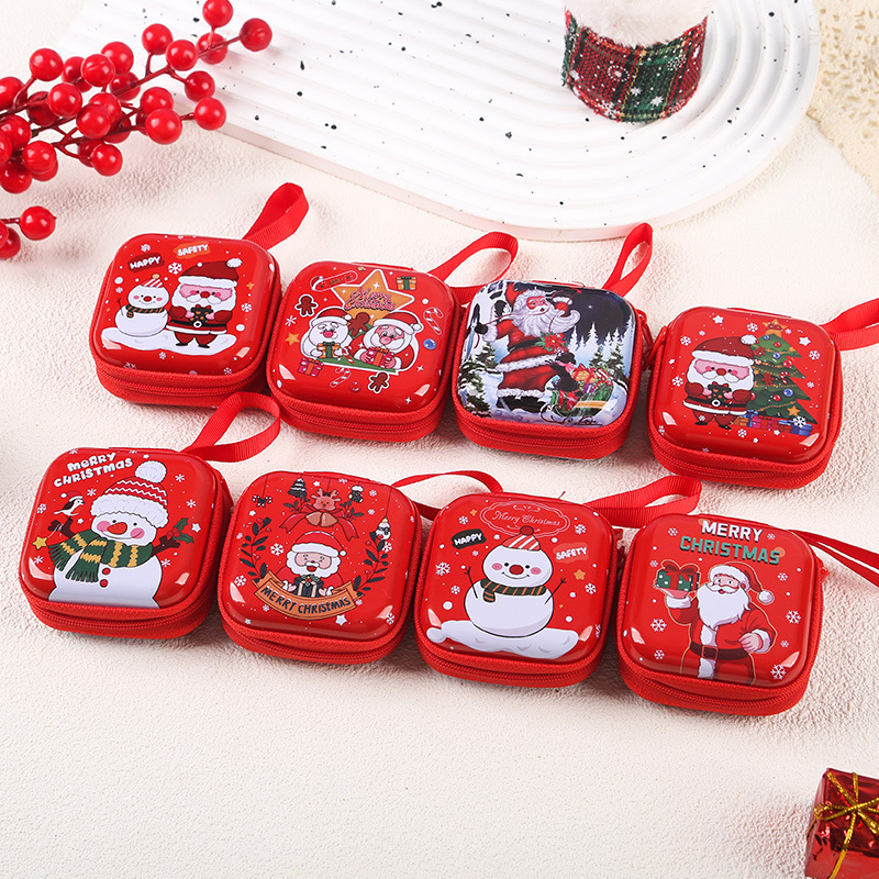 Designer's new astronaut tin square purse, children's coin handheld storage bag, little girl zipper bag