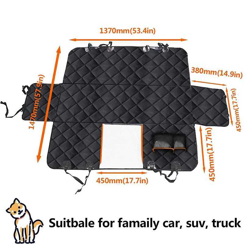 Dog Car Seat Covers SEAMETAL Rear Seat Car Seat Covers For Pets Interior Oxford Cloth Dog Seats Cover Protector Four Seasons Dog Seat Cushion Cargo z2