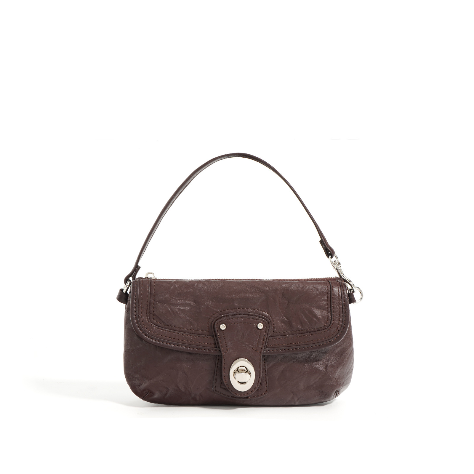 Street Fashion Designer Handbags With Top Handle Small Size Cowhide Leather Pleated Crossbody Bags dddmymoon