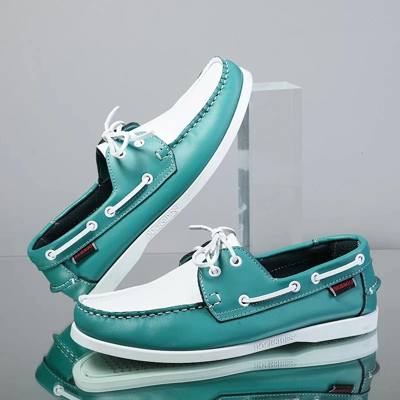 Loafers For Genuine Leather Driving Retro Fashion Docides Boat Shoes Classic Men Designer Flat Shoe Big Size