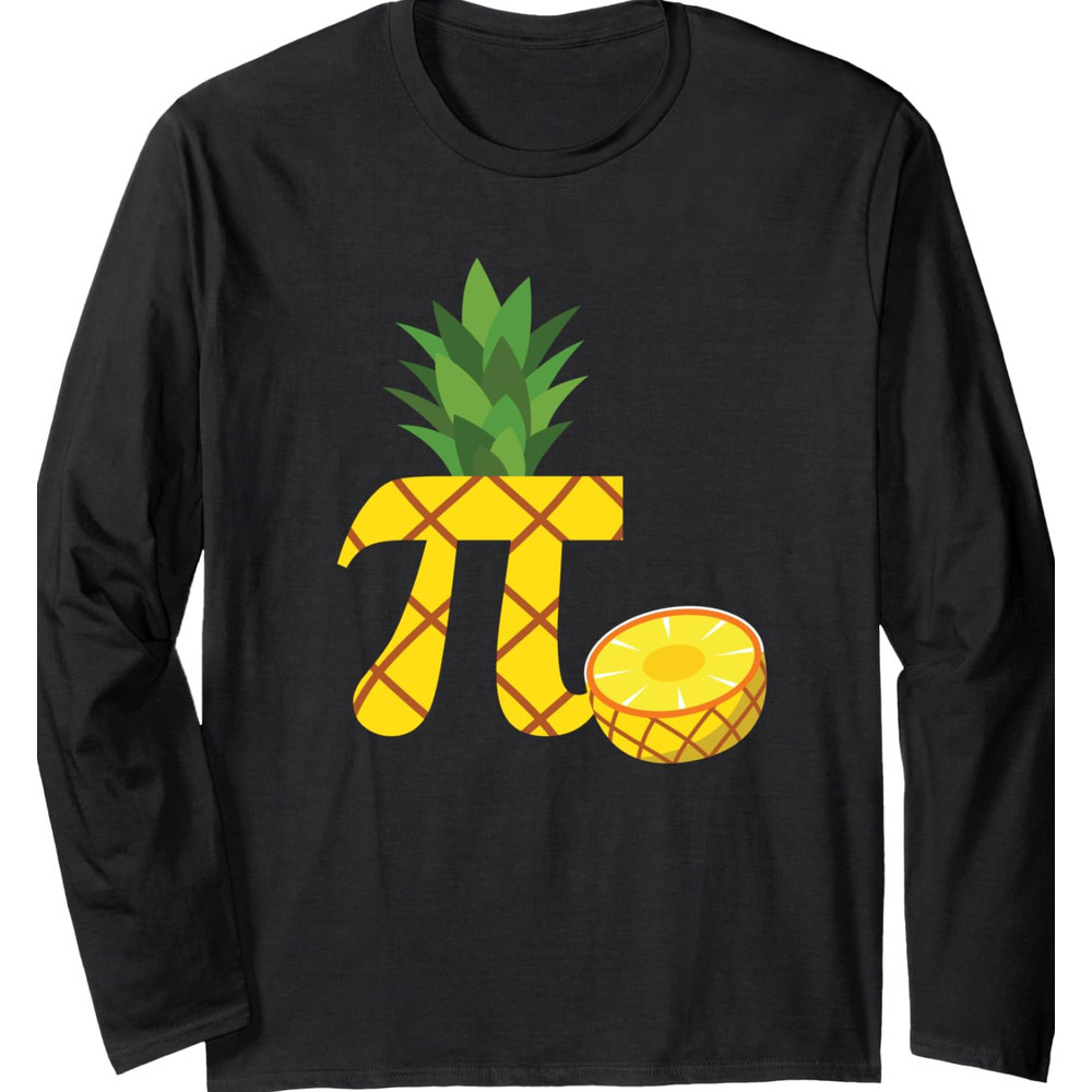 Long Sleeve Shirts for Men sweatshirt Funny Pi-neapple Pi Day Pineapple Lover Gift Long Sleeve T-Shirt T shirt Tee Streetwear Casual tops clothes