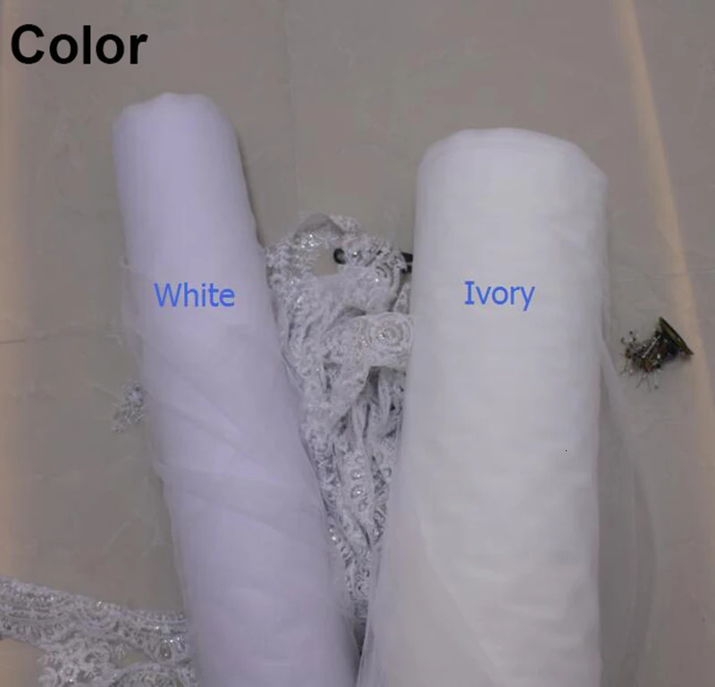 Customized high-quality pearl wedding veil lace applique edge 2.5 meters long bridal veil with comb 250CM 241115