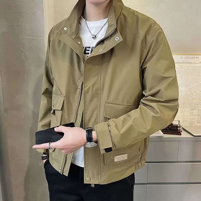 2025 New Outerwear For Men In Spring Autumn Fashion Brands, Trendy Handsome Tops, High-End Workwear Jackets, And Clothing