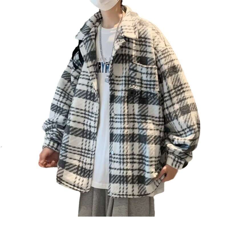 Men's Xiaoxiang Style Woolen Fabric Autumn And Winter Trendy Brand Loose Casual Jacket Men's Coat