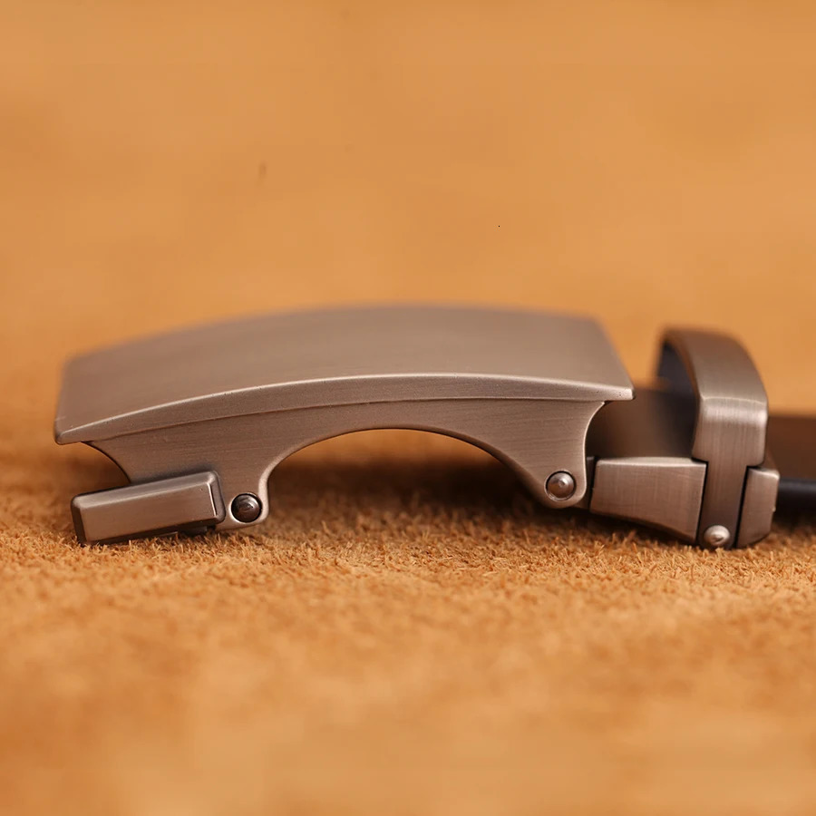 Mens genuine leather automatic belt officially automatic buckle belt mens business belt 241115