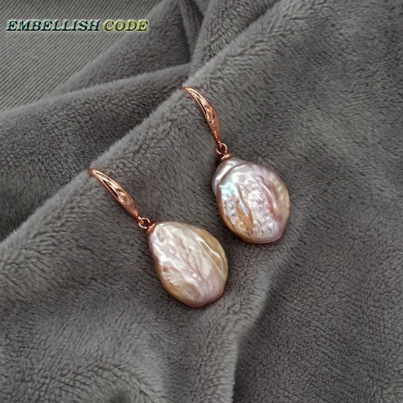 Special Rainbow Baroque Coin Pearl Necklace Hook Pendant Earring Set m Red Gold Plated Beads Mixed Color Elegant Suitable for Women 241115