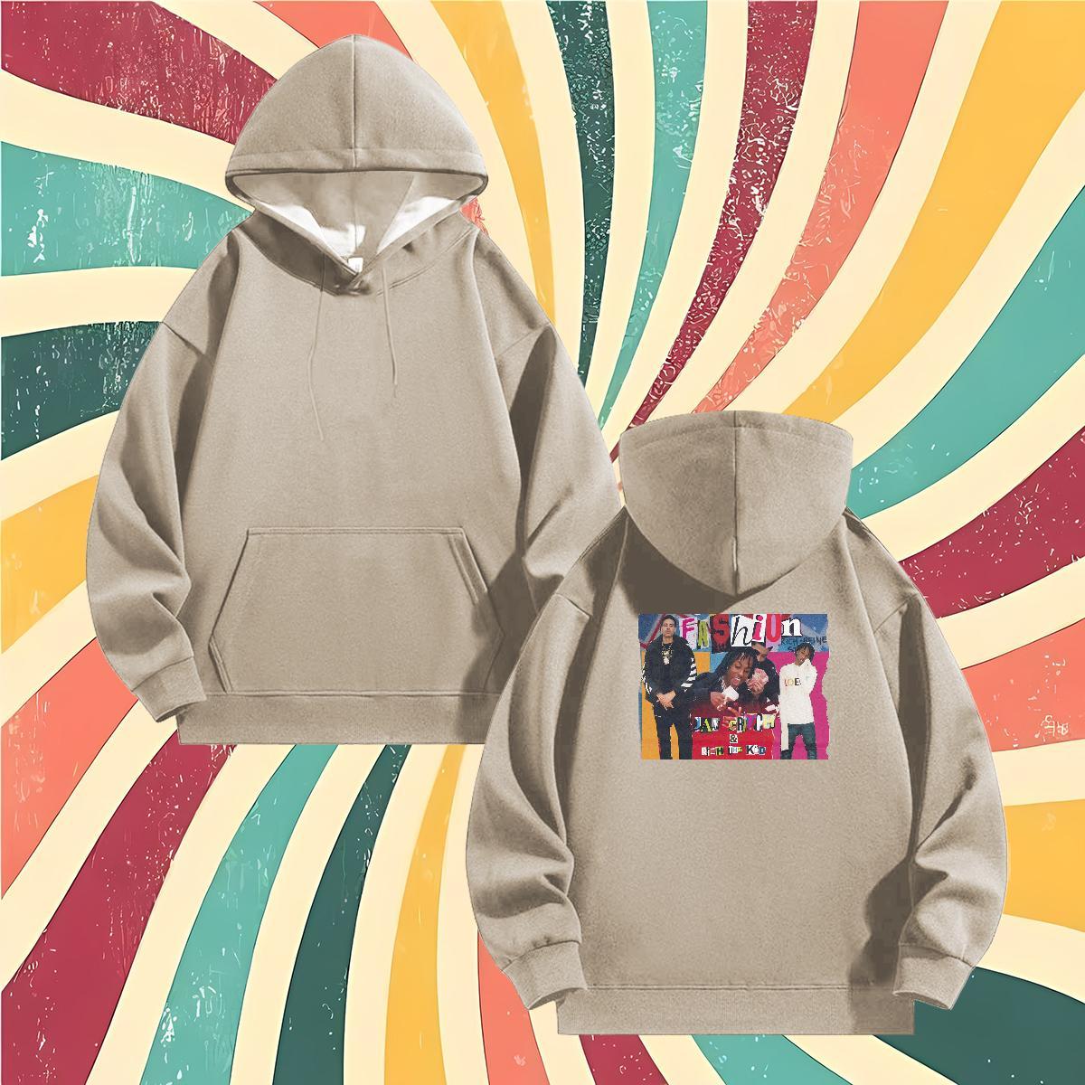 2024 Autumn Winter Man Hoodie Plus Size Cartoon High Quality Hoodie Pullover Top Hoodie Street Casual 350g Cotton Hooded Collar Long Sleeve