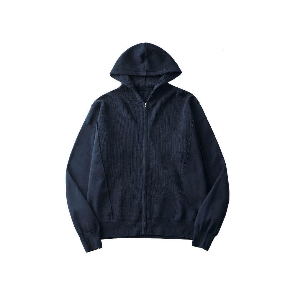 APO Wear | Autumn And Winter Men's Hooded Knitted Cardigan Coat, High End Trendy Brand Loose Casual Zipper Sweater