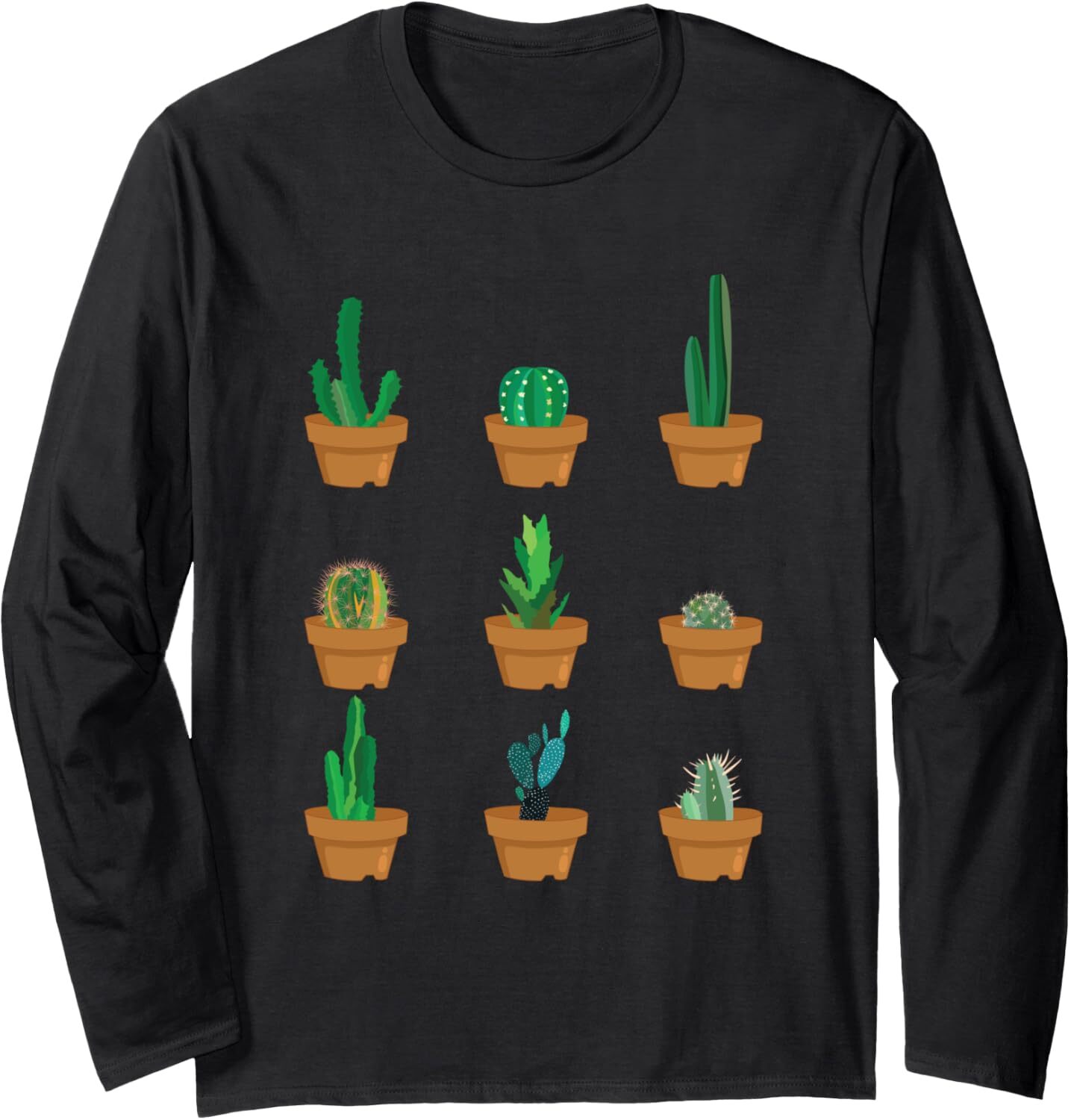 Long Sleeve Shirts for Men sweatshirt Cactus Thorns Plant Garden Desert Funny Gift Long Sleeve Tee Streetwear Casual tops clothes fashion