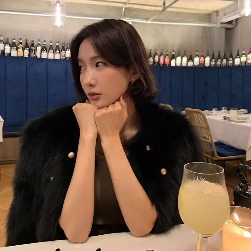 Womens Autumn Winter Environmentally Friendly Young Style Faux Coat Women Fashion Minimalist Casual Long Sleeves Jackets 241115