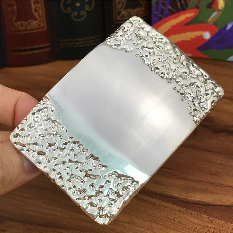 Belt Buckles For Men Mirror Alloy Buckle Diy Accessories Metal Clip Ceinture Homme Boucle AK0016 240401