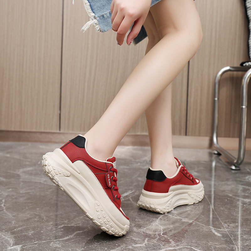 Unique Thick soled Canvas 2024 Spring New Little New White Versatile Board Elevated Casual Shoes