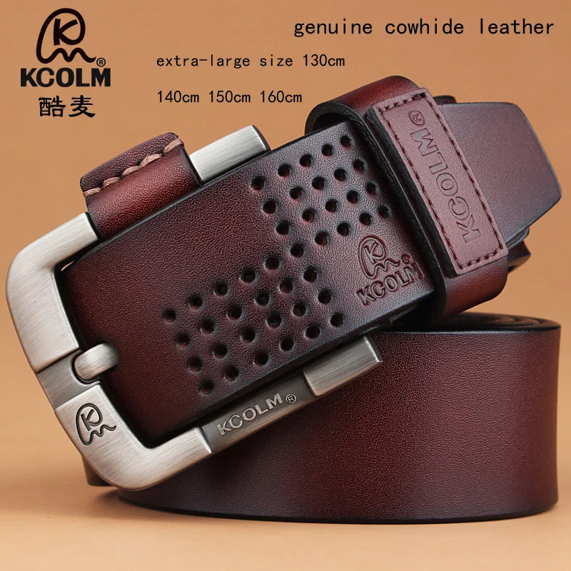 long mens leather belt high-quality genuine leather coat 140 150 160cm high-quality personalized fashion buckle sturdy and durable 241115