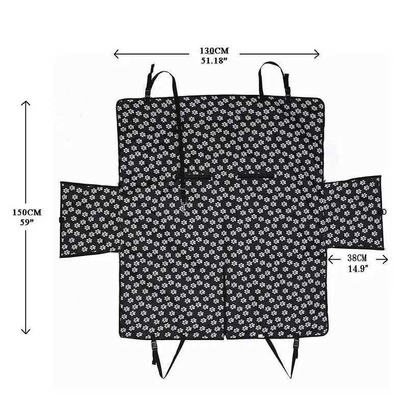 Dog Car Seat Covers Waterproof Pet Dog Car Seat Cover Protector Printed Scratchproof Car Back Seat Cover Protector Pad with Printing for Dogs Travel z