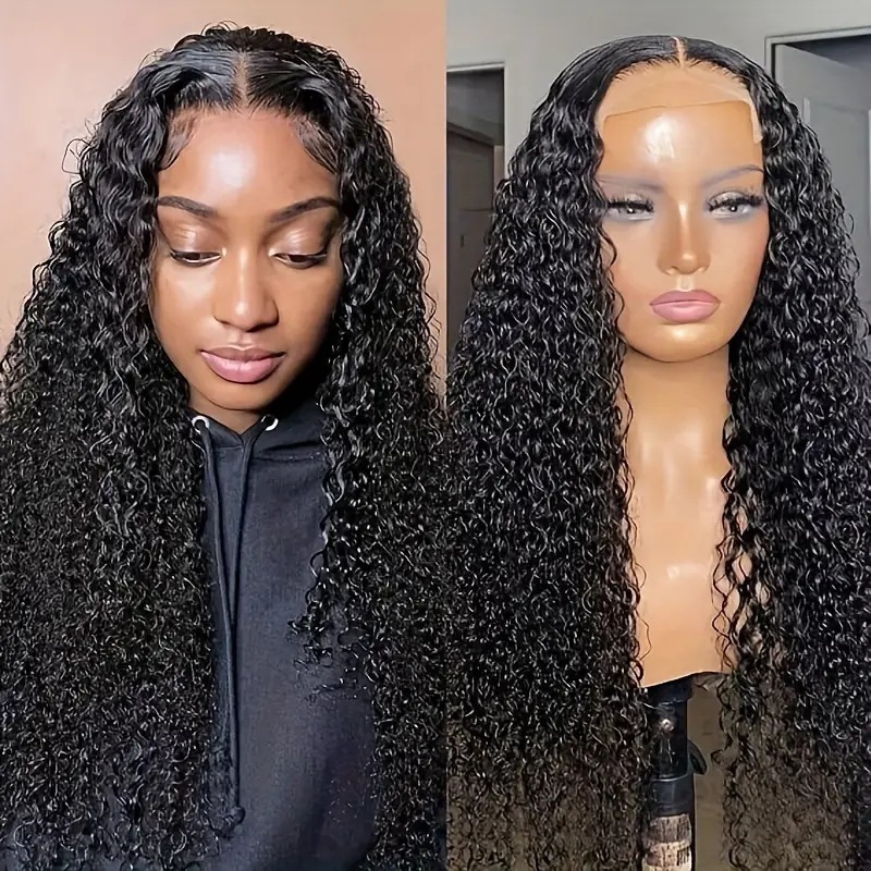 Fashion front lace 13*4 lace wig African hot selling small curling tube fluffy long curly wig