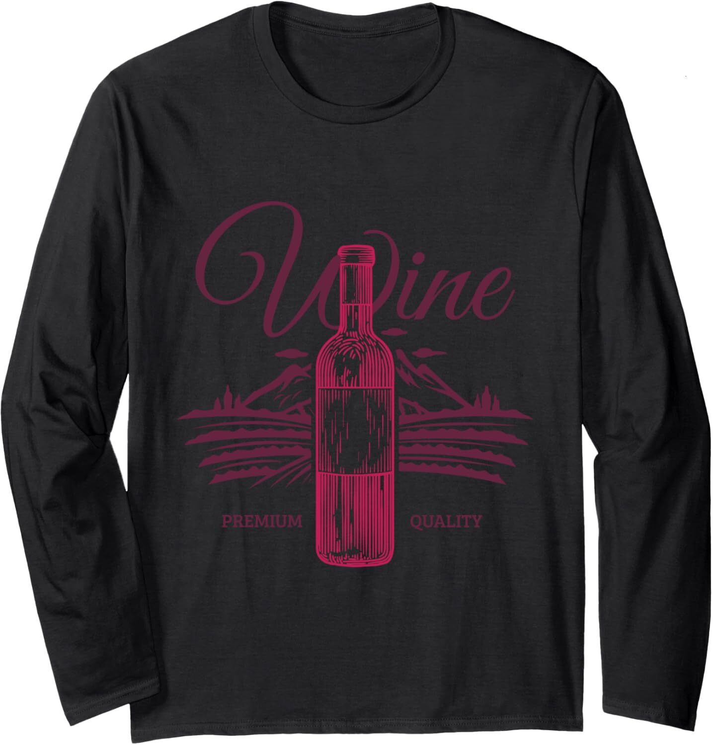 Long Sleeve Shirts for Men sweatshirt Wine Premium Quality Bottle Funny Drinkers Gift T Shirt Long Sleeve T-Shirt T shirt Tee Streetwear Casual tops c