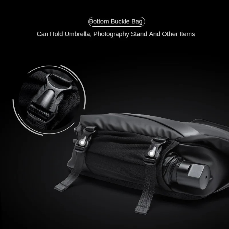 DHlanhai DHlanhai MOYYI Premium Crossbody with Magnetic Buckle Fashion Waterproof Sling Black Shoulder Bag for Men Travel Sport 241204