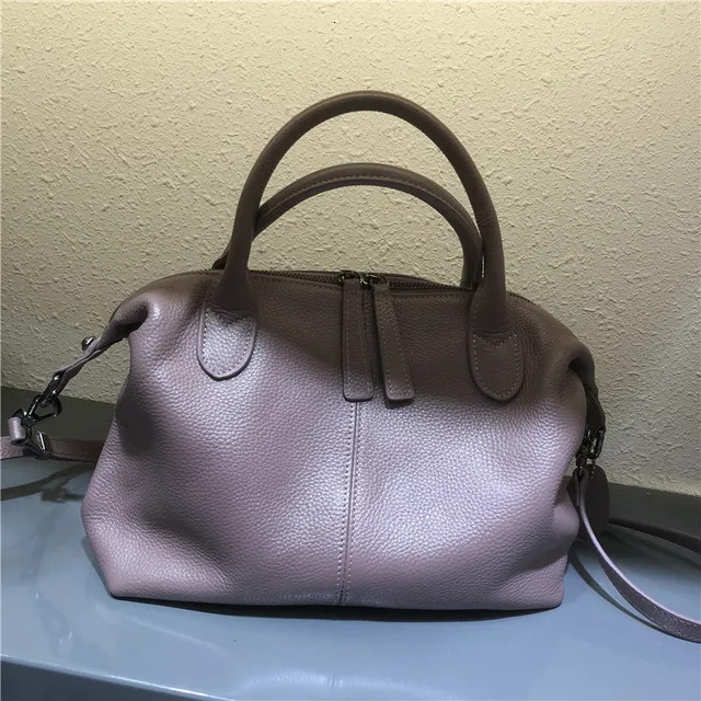 Handbag Genuine Leather Bags For Women Casual Totes Solid Large Daily Shoulder Crossbody Bag Female Mochila Genuine Leather BagVoyage