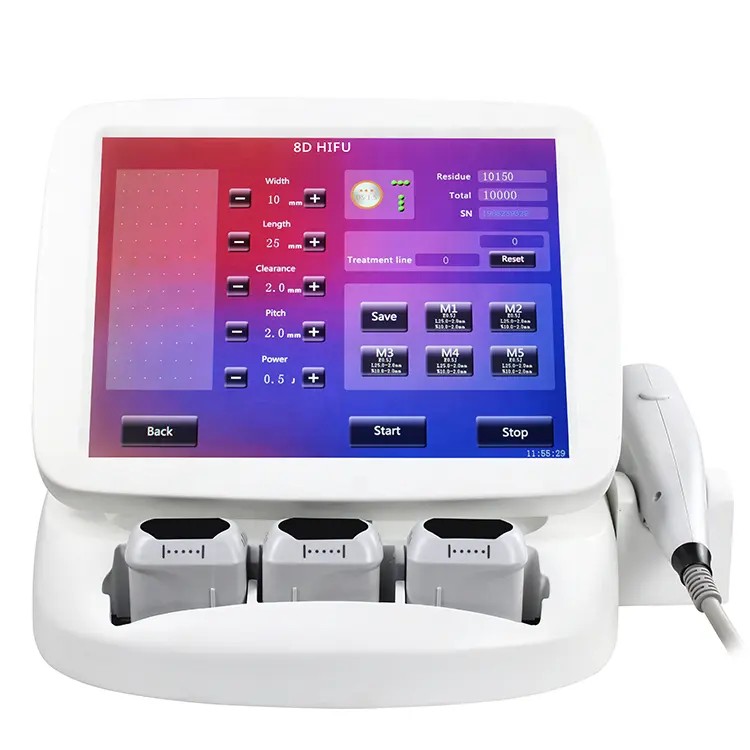 High Intensity Focused Ultrasound Accurate Anti-aging Skin Tightening Face Lifting Vmax Smas Anti-aging 8D HIFU Fat Loss Body Management Machine