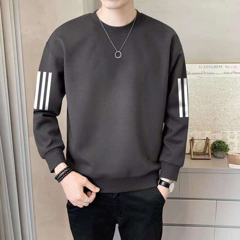 Hoodie Spring And 2024 New Item Round Neck Loose Autumn Hooded Top Youth Long Sleeved Men's Jacket