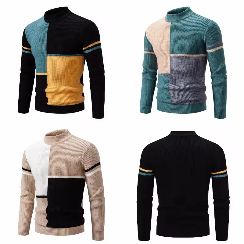 5 mens warm sweaters for autumnwinter wool knit fashionable Pullover 241115