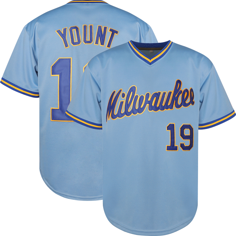 19 YOUNT Baseball Jersey Stitched Personalized Name Number comfortable and breathable sports Jersey