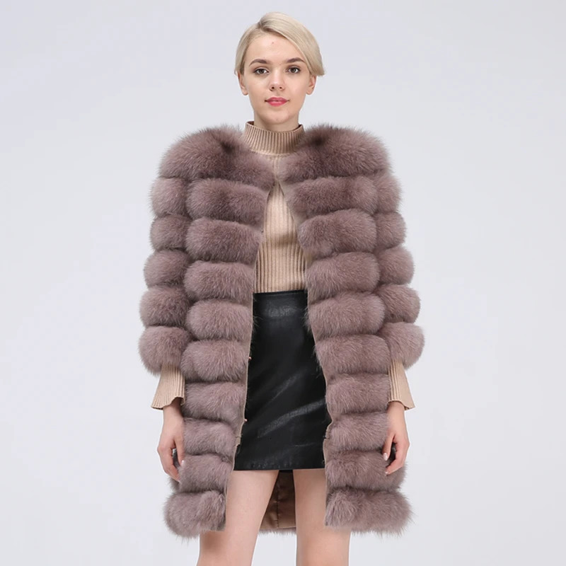 Natural Fur Coat Women Real Long Style Womens Coats Winter Jacket Detachable 241115