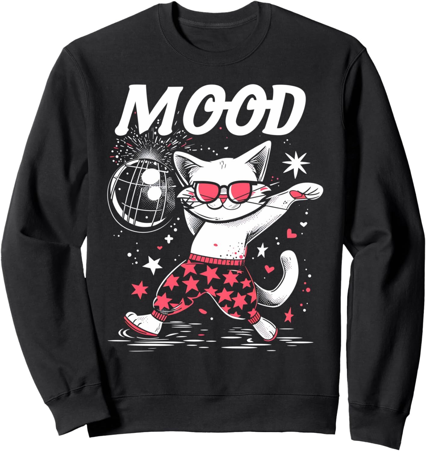 Long Sleeve Shirts for Men sweatshirt Cat Lover Party Cat Mood Dance Funny Cat Lover Sweatshirt T shirt Tee Streetwear Casual tops clothes