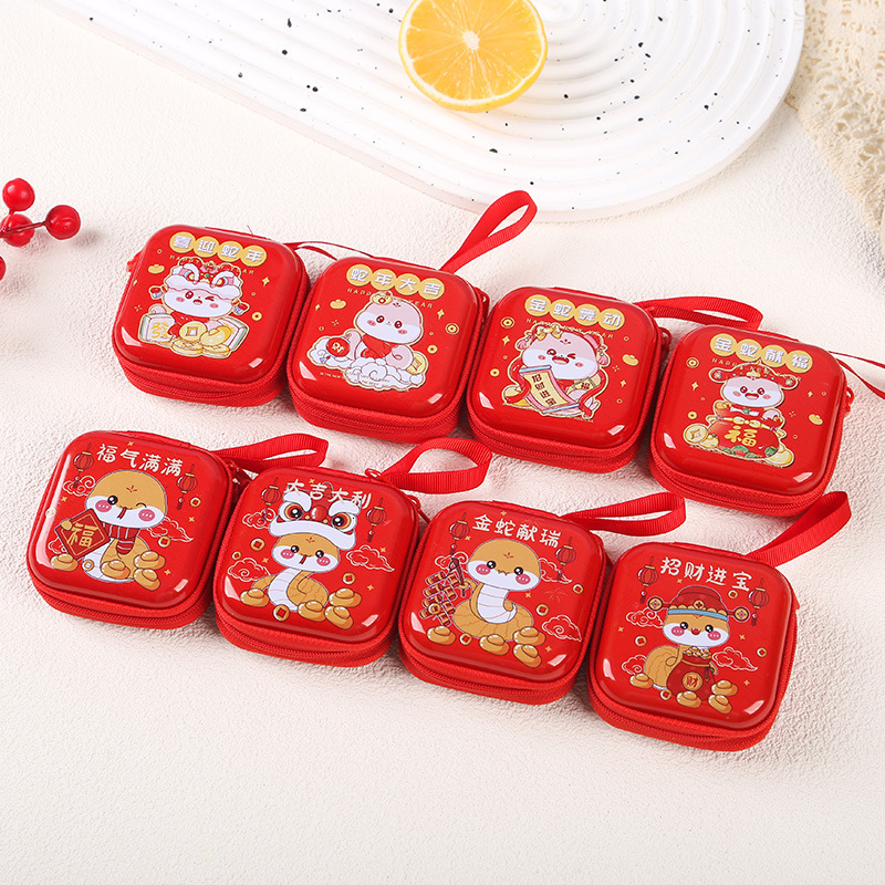 Designer's new astronaut tin square purse, children's coin handheld storage bag, little girl zipper bag