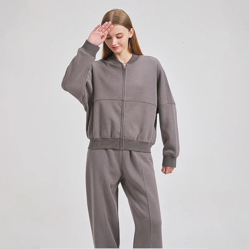 TRAF ZR Zipper Cardigan Sets To Dress Woman Tracksuit Suits Fall Outfit Baggy Pants Clothing Long Sleeve Sportswear 240402