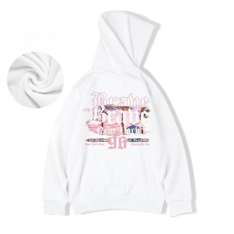 Designer's new M-8XL oversized men's American letter hooded sweater, loose hip-hop plus size hooded sweater, suitable for both men and women