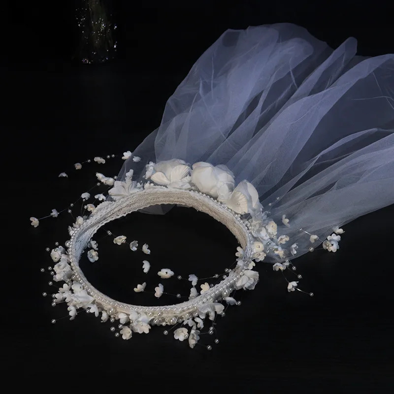 Wedding Veil White Ivory Cathedral Wedding Veil Long Lace Edge Bridal Veil with Comb Wedding Accessories Bridal Veil 241115