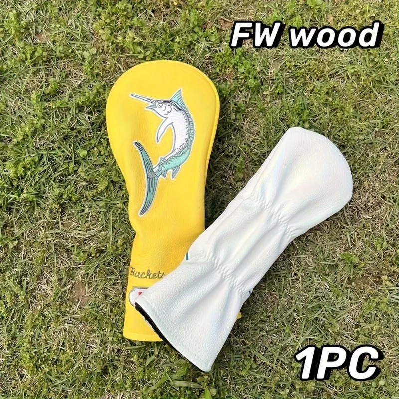 Durable Premium Pu Leather Golf Club Head Covers-Protective Cases For Driver Fairway Wood Hybrid - Essential Golf Accessories 241115
