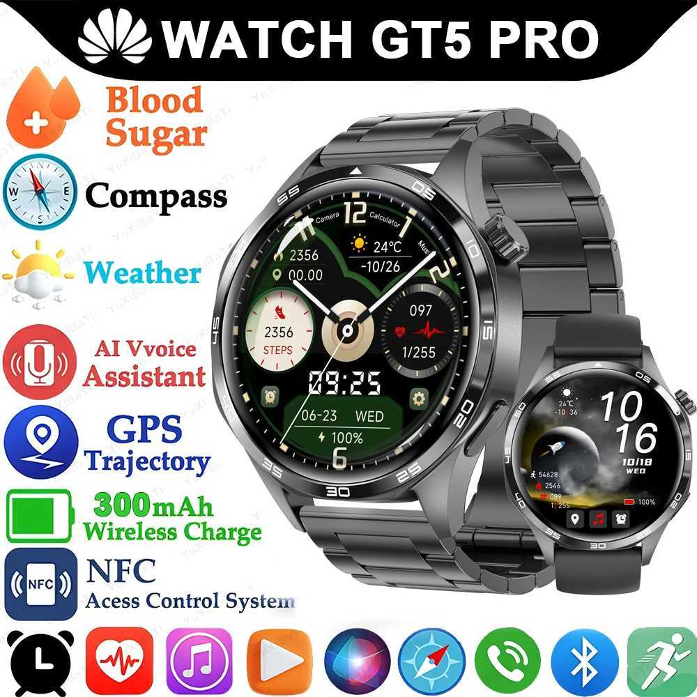 Suitable for GT5 Pro GPS NFC smartwatch mens 360 * 360 AMOLED Sn rate call IP67 waterproof mens smartwatch 2024 Y241114