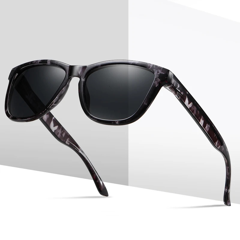 Womens Sunglasses Square Frame Polarized Fashion Colorful Stylish Outdoor Glasses Cool Shades for Men With Free Box 240407