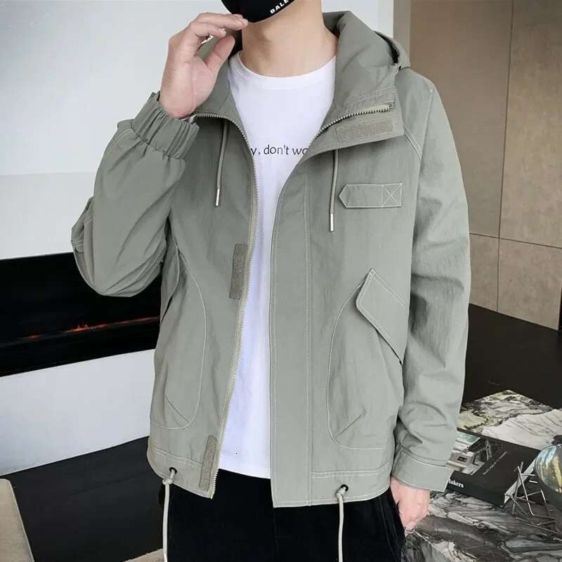 2025 Autumn Winter Mens Cotton Long Sleeve Windproof Jackets New Warm Male Black Coats
