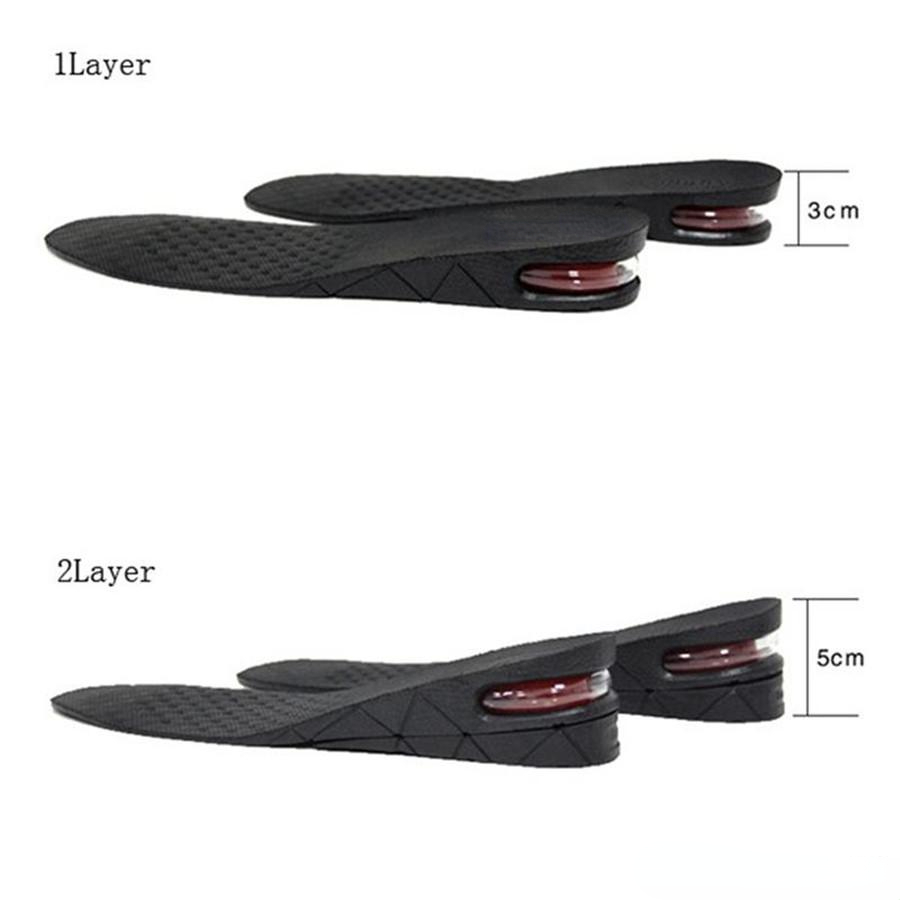 Dropshipping 3-9cm Height Increase Insole Cushion Height Lift Adjustable Cut Shoe Heel Insert Taller ShockArch Support Absorbant Foot Pad