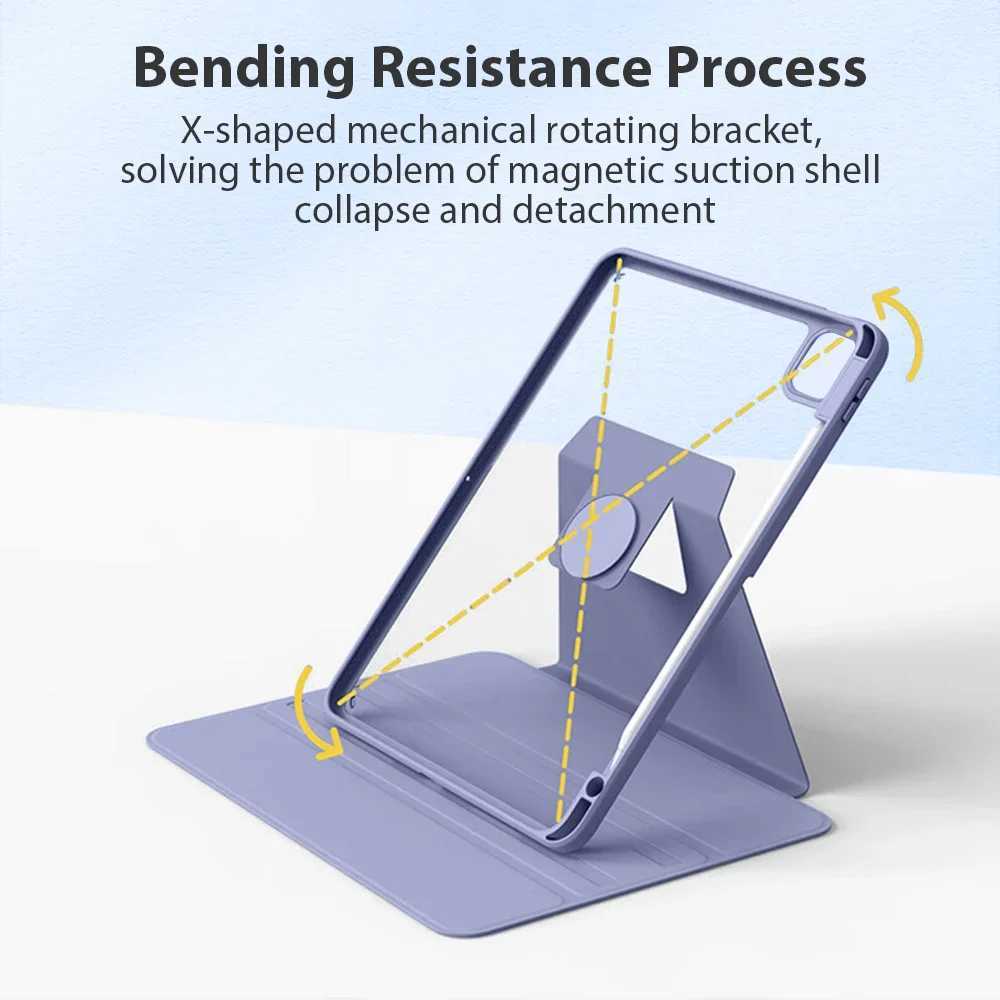 360 Rotating Case Suitable for iPad 10 9 10th Generation Pro 13 12.9 Air 11 5 4 M4 M2 2024 Mini 6 7 10.9 10.2 Protective Cover Funda M241115