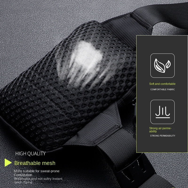 Casual 2024 Men Shoulder Chest Nylon Waterproof Outdoor Sport Running Cycg Belt Large Capacity Travel Phone Pouch Bag