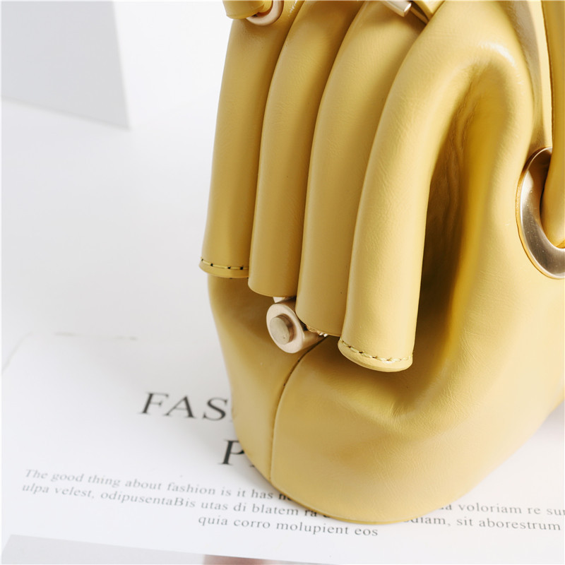 Women's Genuine Leather Handbag - Retro Fashion Cowhide Clip Catfish Bag for Spring & Summer