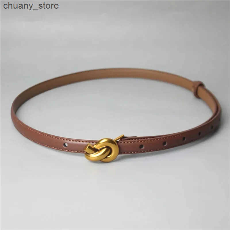 Belts PU Leather Women Fashion Belt Knot Buckle Waistband Cummerbund For Dress Jeans Woman Fashion New L240910
