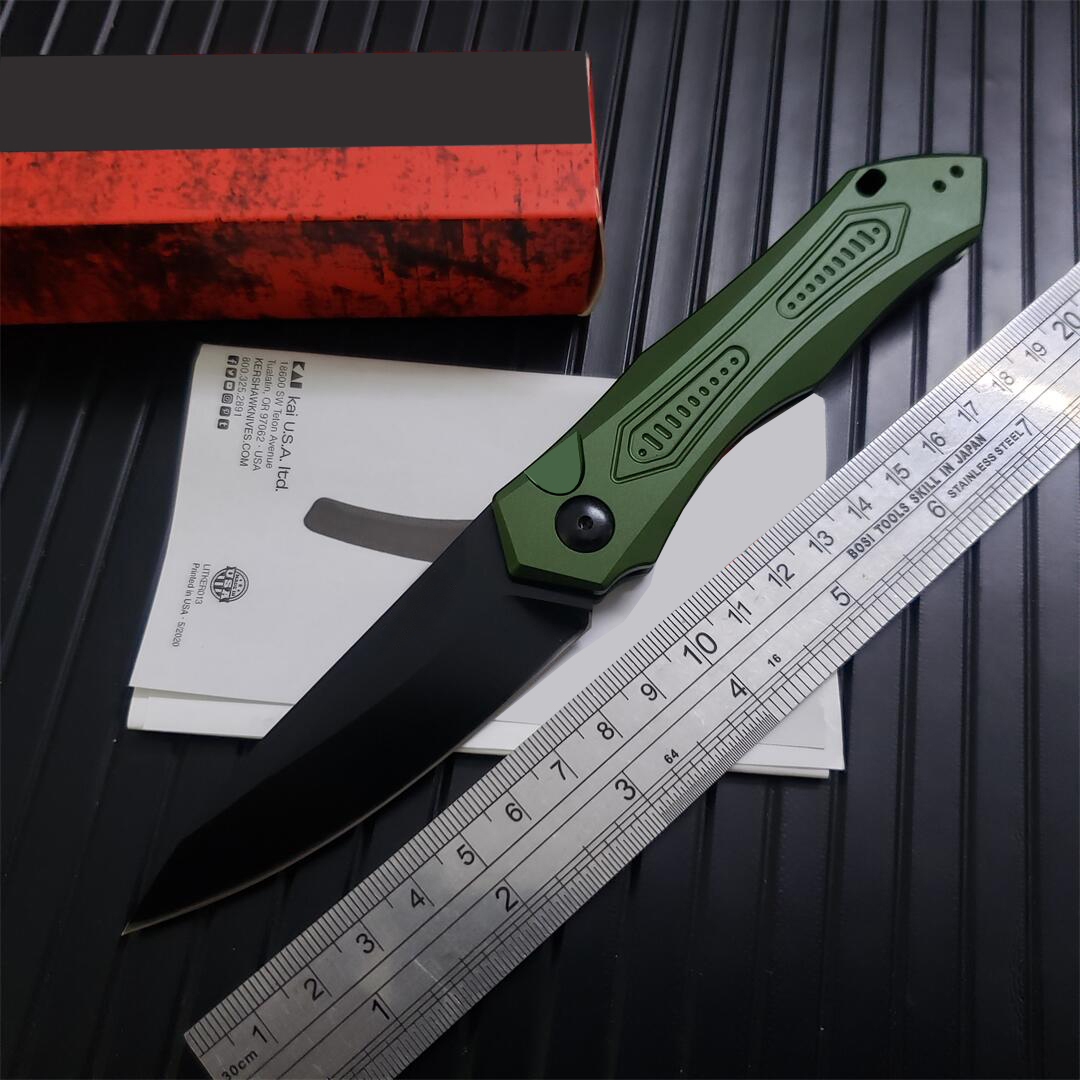 3Models 7800 Launch 6 Folding Knife 3.75 Cpm-154 Black DLC Blade, Aluminum Handles