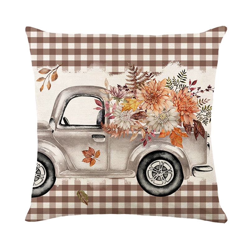 Throw Pillow Covers Spring Summer Garden Flowers Farmhouse Outside Furniture Bench Chair Decorative Cushion Cases 18x18 inch for Swing Deep Seat Bed C