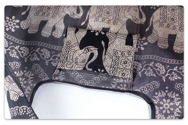 2025S Designer Handbag New Elephant Pattern Mini Handbag Large Retro Foldable Waterproof Nylon Crossbody Bag Outdoor Leisure Beach Bag