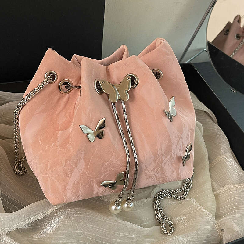 Leather Drawstring Bucket Crossbody hot Handbag for Women - Chic & Fashionable Shoulder Bag