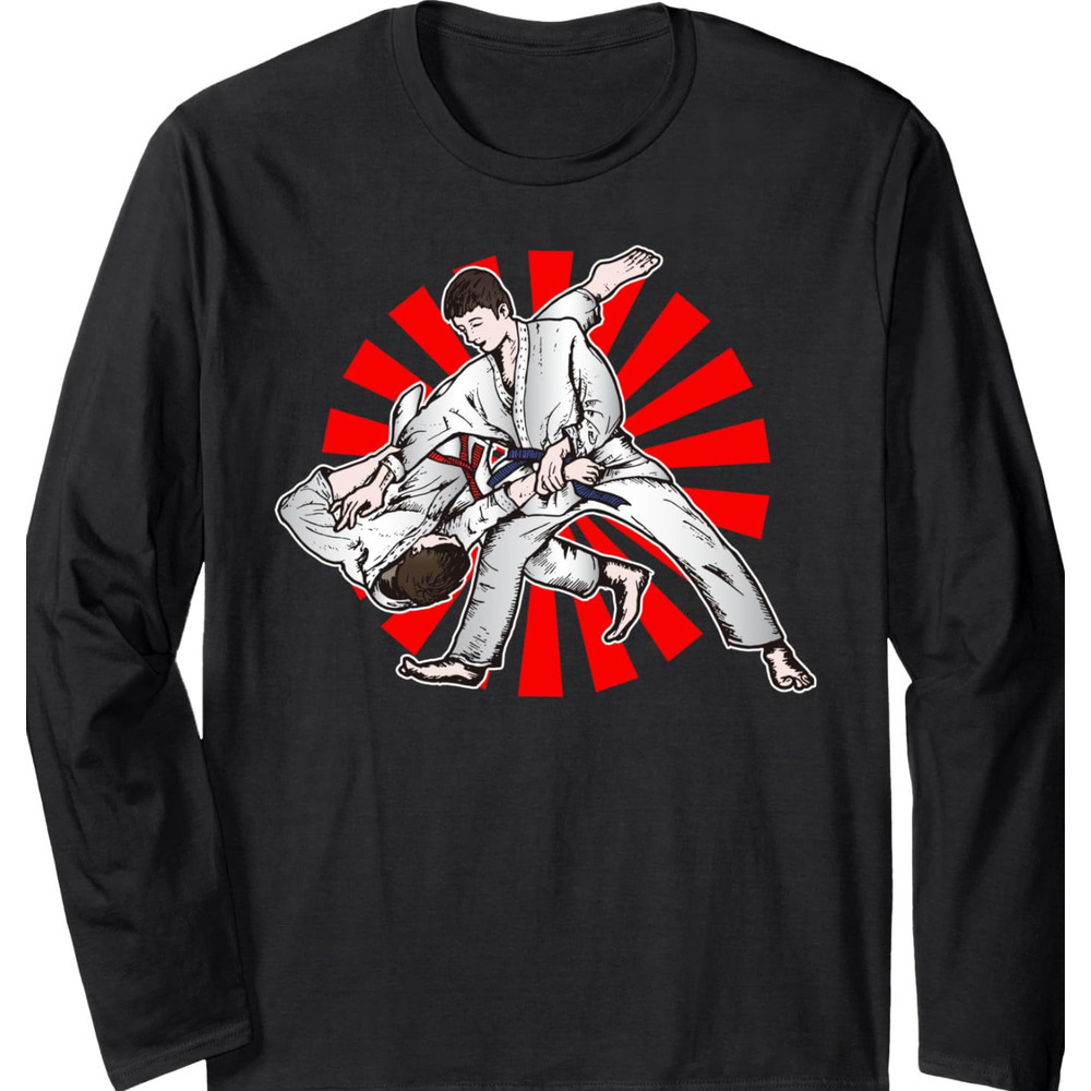 Long Sleeve Shirts for Men sweatshirt Humorous Martial Arts Sport Judo, Judo Player Gift Long Sleeve Tee Streetwear Casual tops clothes