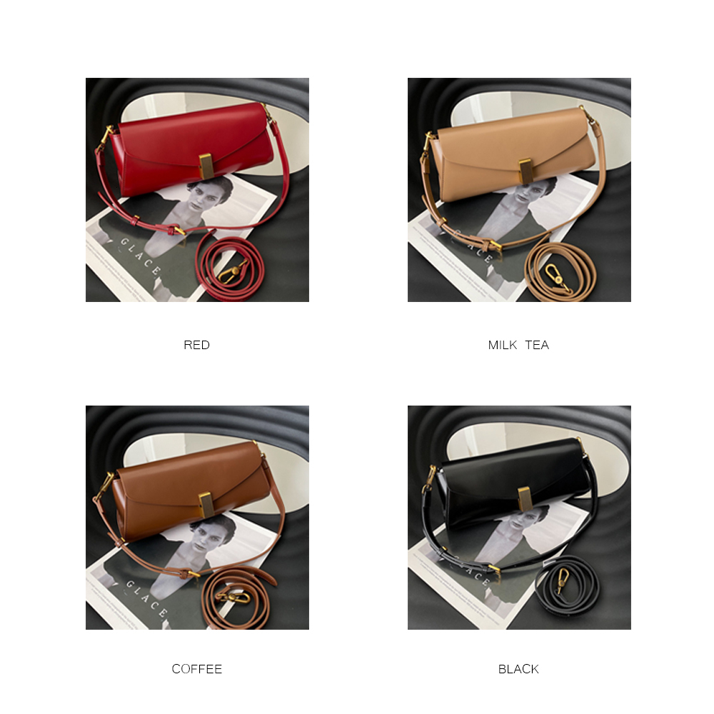 LEVANE Split Leather Commuter Underarm For Girls Single Fashion Shoulder Bags Women dddmymoon