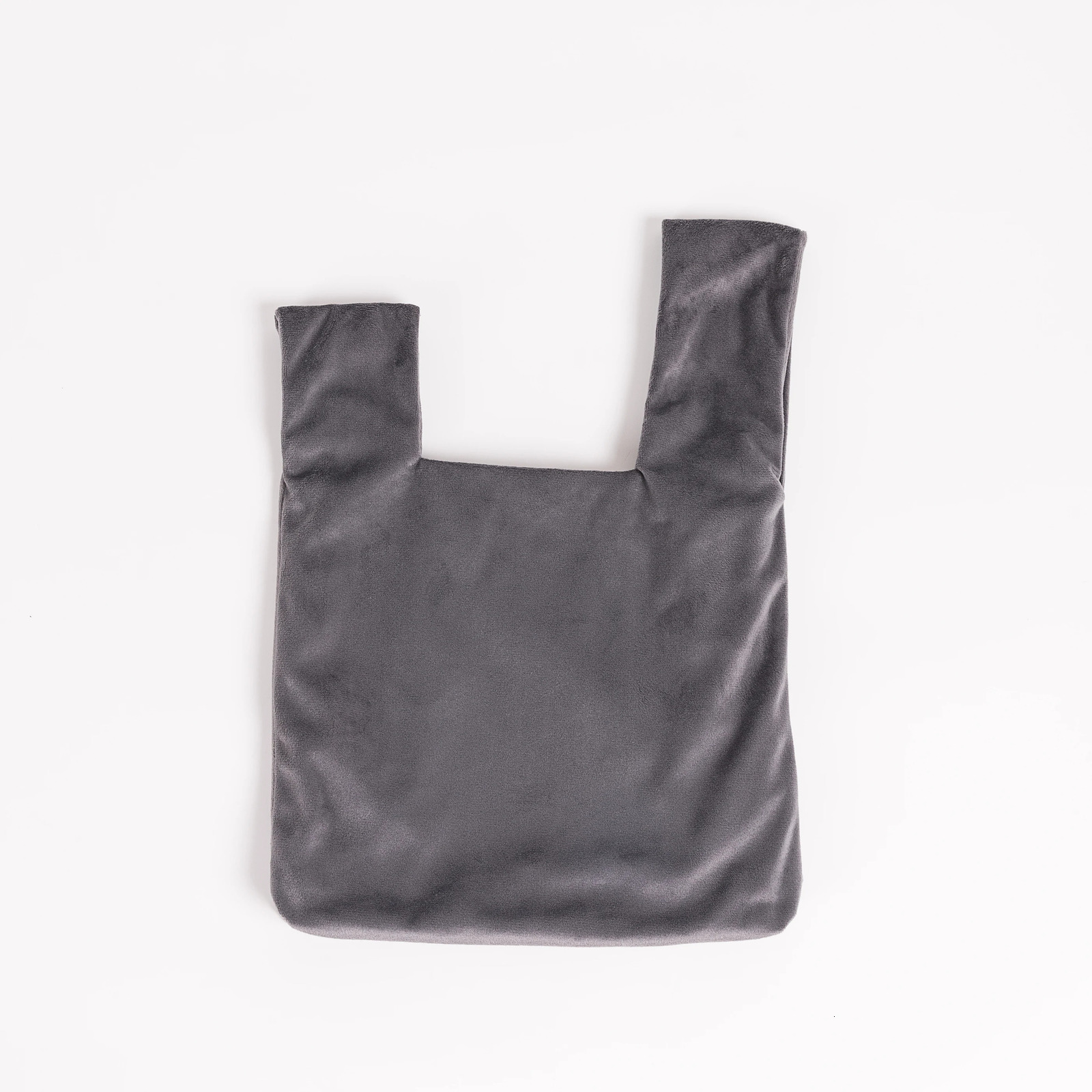 MABULA Small Velvet Women Wrist Knot Purse Japanese Stylish Winter Top Handle Lipstick Bag Fashion Protable Clutch Handbag 241114